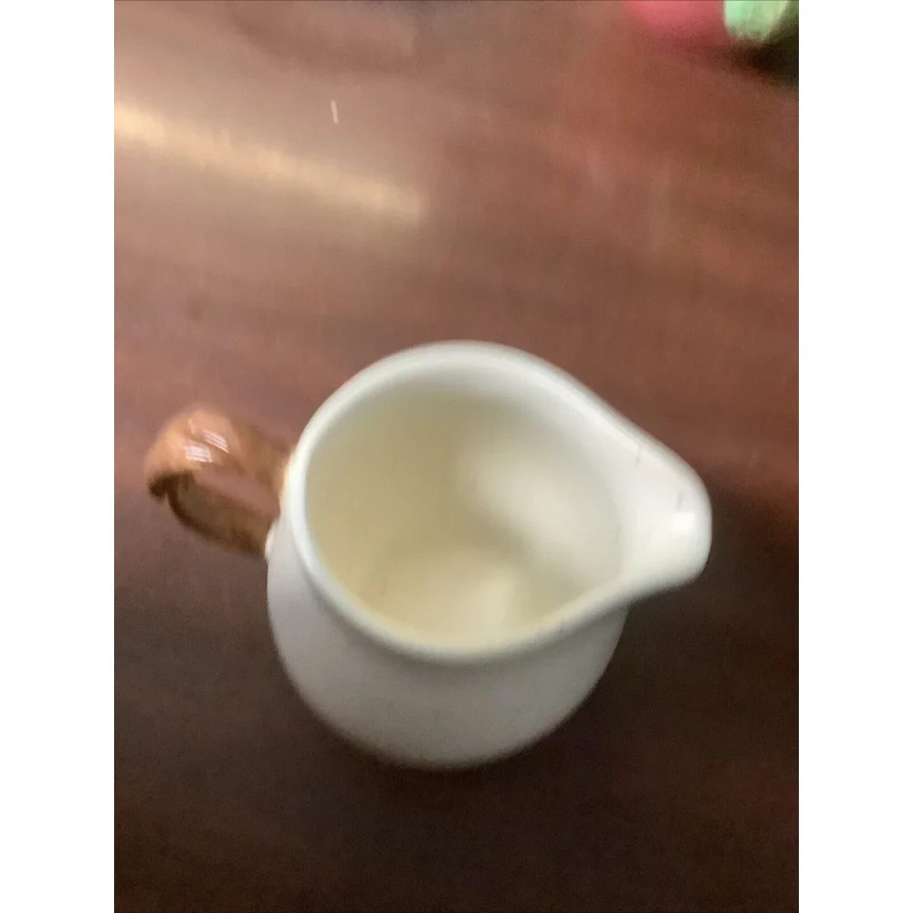 Metlox Poppytrail Woodland Gold Creamer Milk Pitcher Autumn Brown Leaves